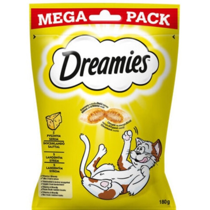 Dreamies Mega Pack se sýrem 180g cat AKCE